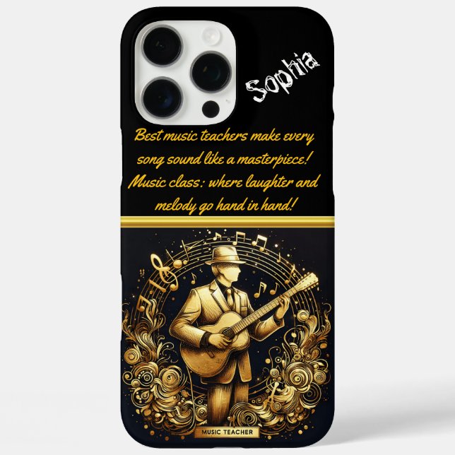 Coques Case-Mate iPhone Un professeur de musique en effervescence qui déch (Verso)