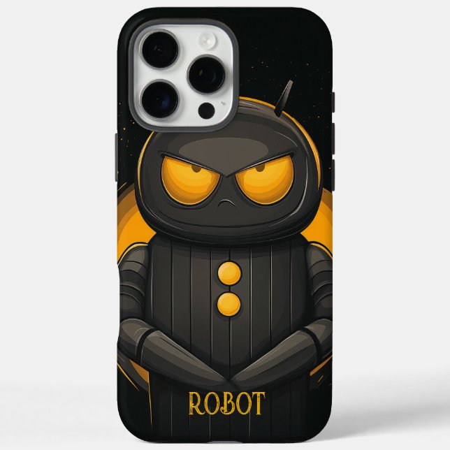 Coques Case-Mate iPhone Un robot grincheux personnalisé (Verso)