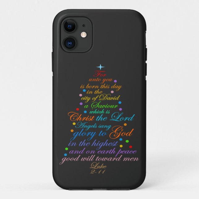 Coques Case-Mate iPhone Un sauveur est né Luc 2-11 (Dos)