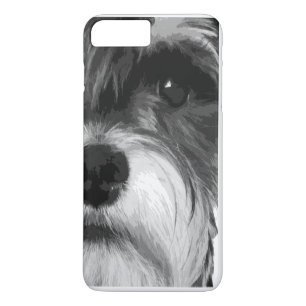 Coque Case-Mate Pour iPhone Un Schnauzer miniature noir et blanc