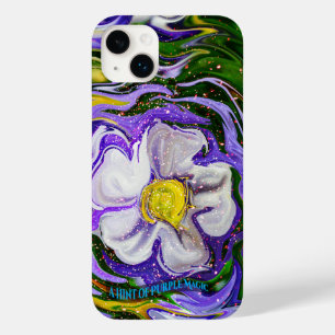 Coque Pour iPhone 14 Plus Un soupçon de magie violette - puissance des fleur