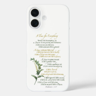 Coque Pour iPhone 16 Un temps pour tout - Ecclesiastes 3 : 1-8