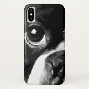 Coques Pour iPhone Un terrier noir et blanc de Boston