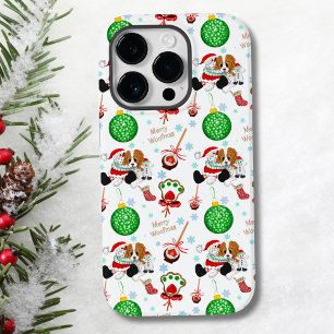 Coque Pour iPhone 14 Pro Un très joyeux Noël Cavalier King Charles