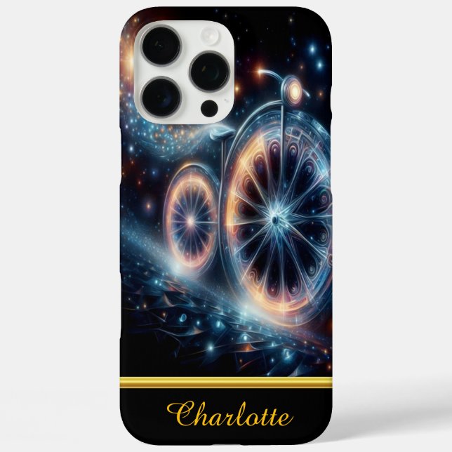 Coques Case-Mate iPhone Un vélo lumineux est représenté contre un vélo fon (Verso)