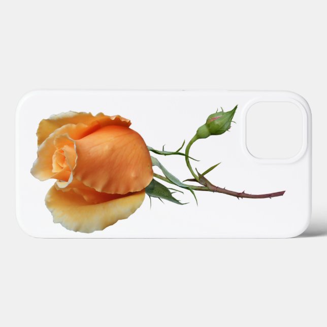 Coques Case-Mate iPhone Une bouture de rose unique       (Verso (horizontal))