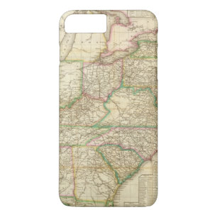 Coque Case-Mate Pour iPhone Une carte des routes, des canaux et du bateau de