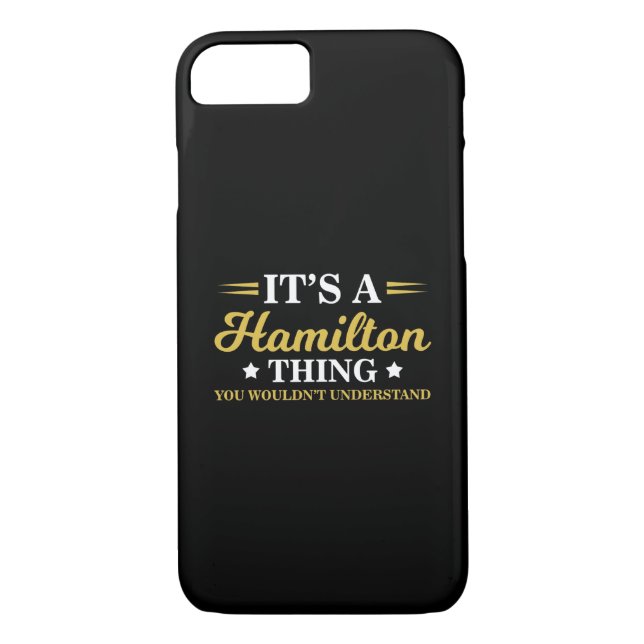 Coques Case-Mate iPhone Une chose d'Hamilton que vous ne comprendriez pas (Dos)