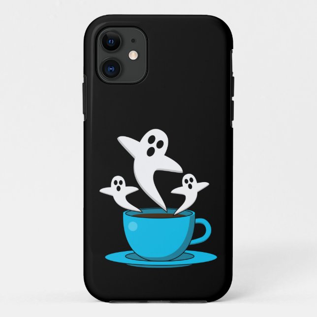 Coques Case-Mate iPhone Une coupe de café fumeur fantôme (Dos)