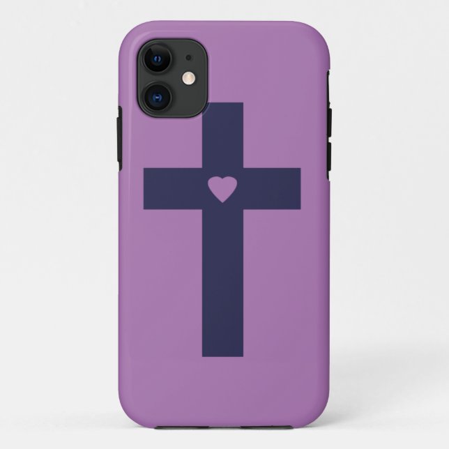 Coques Case-Mate iPhone Une croix au coeur (Dos)