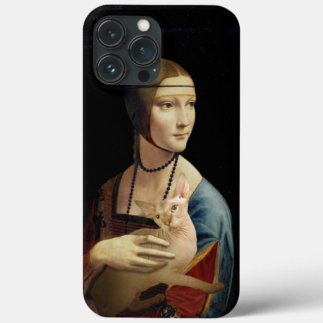 Coques Case-Mate iPhone Une dame avec un chat Sphynx (Verso)