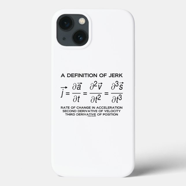 Coques Case-Mate iPhone Une Définition De Jerk Physique Équation Humour (Verso)