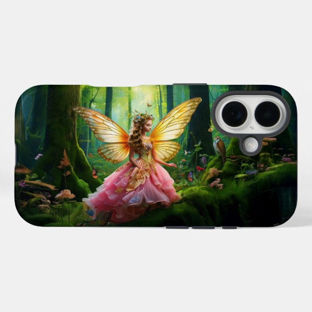 Coques Case-Mate iPhone Une féerie magique forêt boisée (Verso (horizontal))
