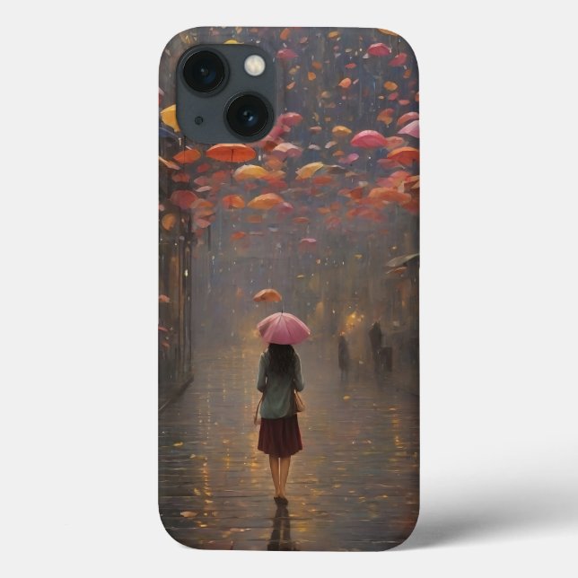 Coques Case-Mate iPhone Une fille en pleine pluie (Verso)
