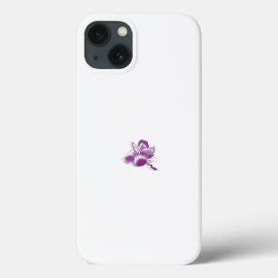 Case-Mate iPhone Case une fleur violette avec un arrière - plan blanc