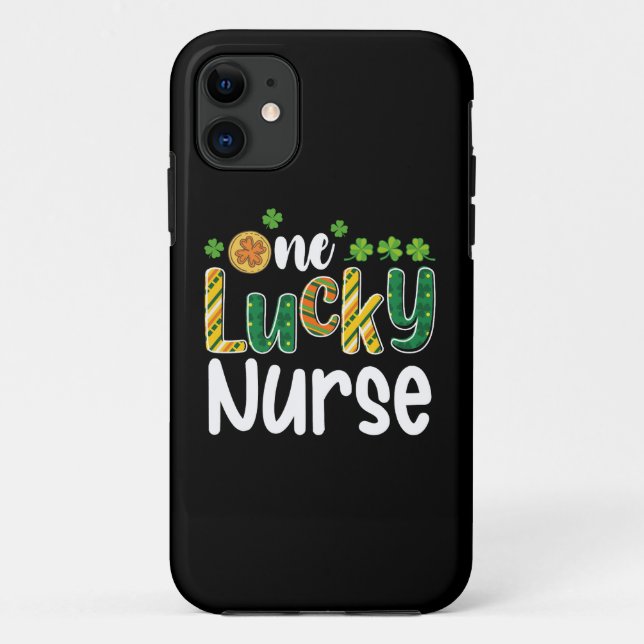 Coques Case-Mate iPhone Une infirmière chanceuse à la Saint-Patrick (Dos)