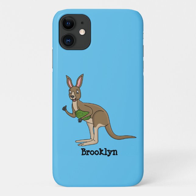 Coques Case-Mate iPhone Une jolie illustration de kangourou australien (Dos)