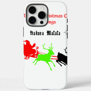iPhone 16 Pro Max Case Une nuit de chants et chants de Noël Hakunamatata