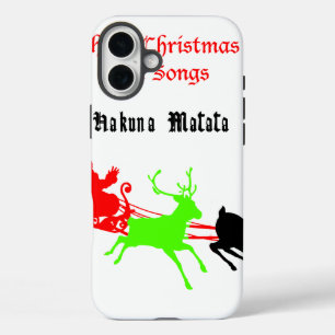 iPhone 16 Plus Case Une nuit de chants et chants de Noël Hakunamatata