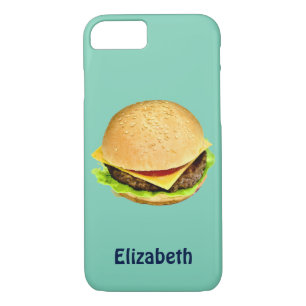 Case-Mate iPhone Case Une photo personnalisée d'un gros cheeseburger jut