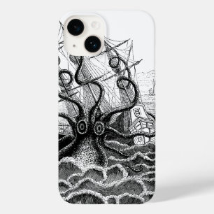Coque Pour iPhone 14 Une pieuvre monstrueuse attaque un navire