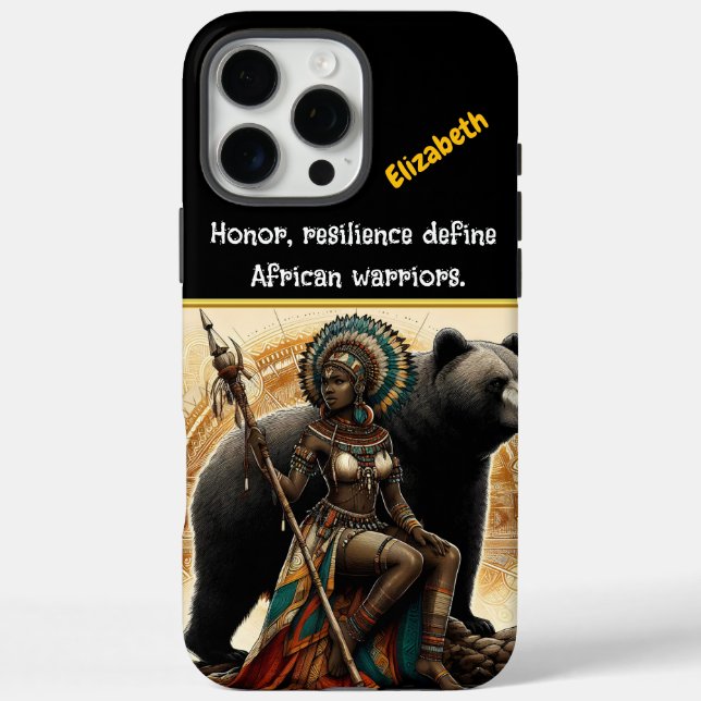Coques Case-Mate iPhone Une reine guerrière féroce commande la puissance d (Verso)