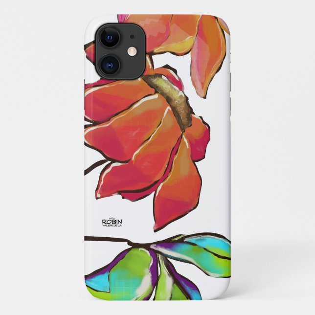 Coques Case-Mate iPhone Une sacoche téléphonique "Florale Blanche" (Dos)