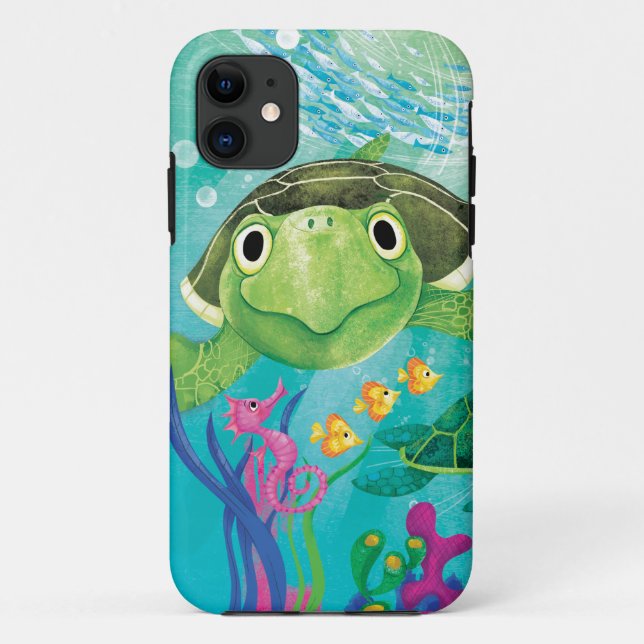 Coques Case-Mate iPhone Une Secourt de tortue de mer (Dos)
