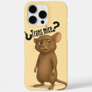 Coques iPhone 16 Pro Max Une souris confondue par une déclaration muette