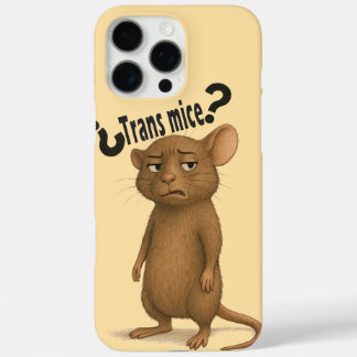Coques iPhone 16 Pro Max Une souris confondue par une déclaration muette