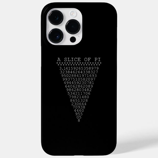 Coques Case-Mate iPhone Une tranche de chiffres Pi (Verso)