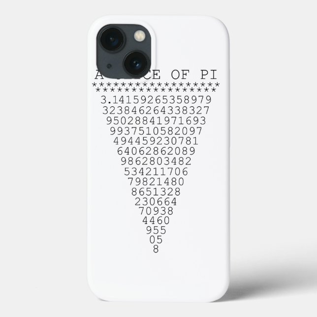 Coques Case-Mate iPhone Une tranche typographique de Pi (Verso)