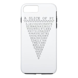 Coque iPhone 8 Plus/7 Plus Une tranche typographique de Pi