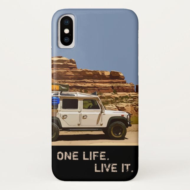 COQUES Case-Mate iPhone UNE VIE. VIVE-LE. (Dos)