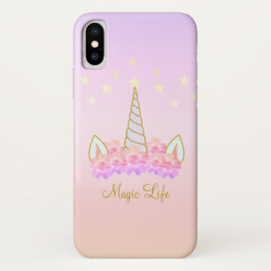 Case-Mate iPhone Case Unicorn Fleurs et étoiles