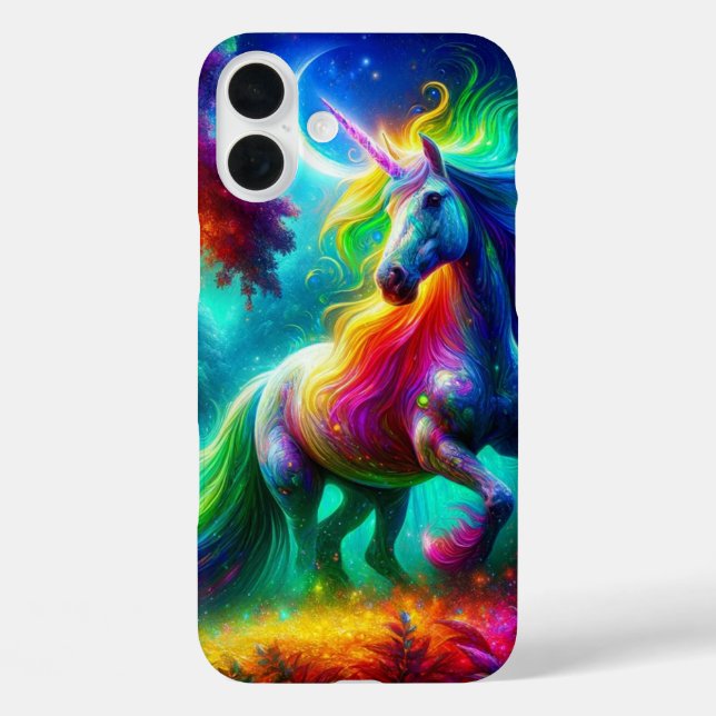 Coques Case-Mate iPhone Unicorne arc-en-ciel (Verso)