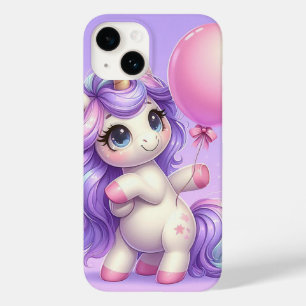 Coque Pour iPhone 14 Unicorne joueuse tenant un ballon