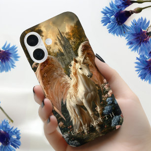 Coque Pour iPhone 16 Unicorne Pegasus Pegasus Fairytale Art