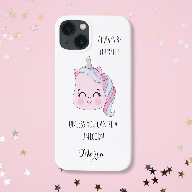 Coques Case-Mate iPhone Unicorne rose mignonne (Créateur téléchargé)
