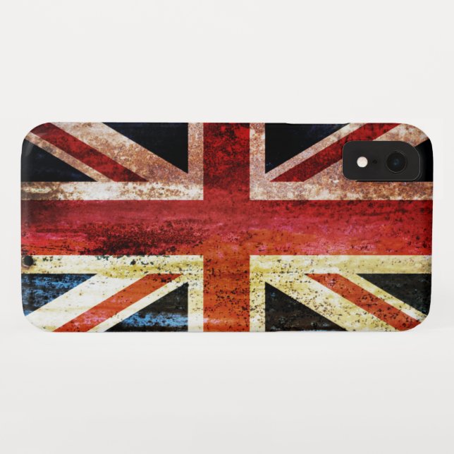 Coques Case-Mate iPhone Union Jack archaïque (Dos (Horizontal))