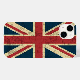 Coque Pour iPhone 14 Union Jack Vintage déçu