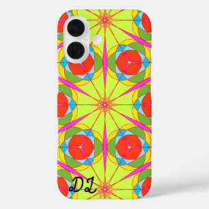 Coque Pour iPhone 16 Unique Abstrait Marbré Liquifié & Coloré