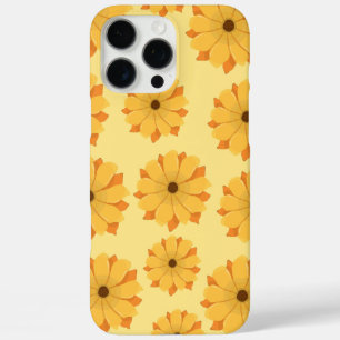 Coques iPhone 16 Pro Max unique élégant jaune floral
