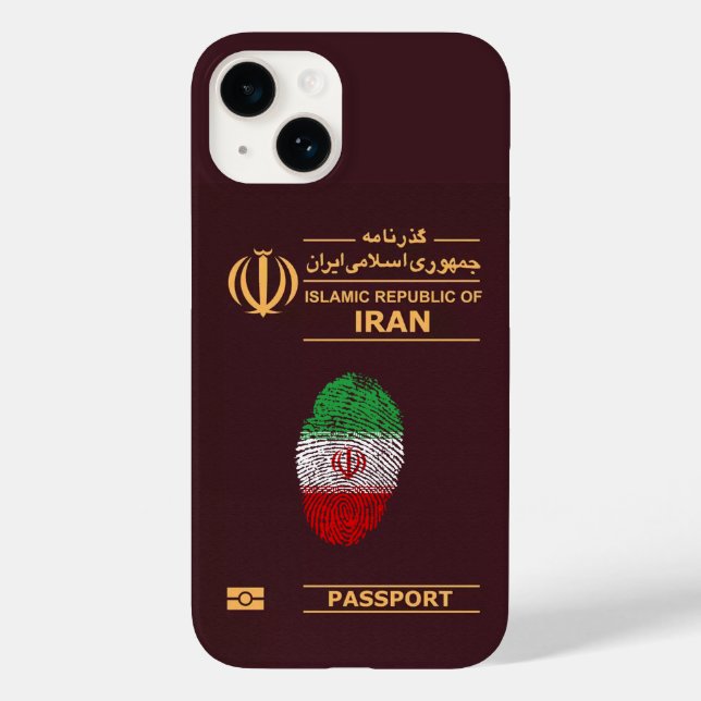 Coques Case-Mate iPhone Unique Iran Travel Pass Passeport Imprimer Souveni (Verso)