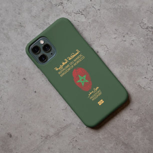 Coque Pour iPhone 14 Unique Maroc Voyage Passeport Imprimer Souvenir
