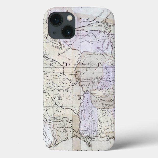 Coques Case-Mate iPhone UNITED STATES MAP, c1812 (Verso)