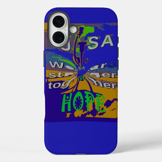 Coques Case-Mate iPhone United USA Hope Stronge Together (Verso)