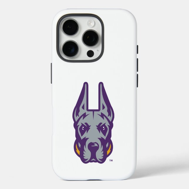 Coques Case-Mate iPhone Université d'Albany Chef de la mascotte Great Dane (Verso)