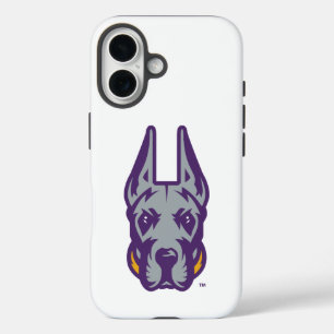 Coque Pour iPhone 16 Université d'Albany Chef de la mascotte Great Dane