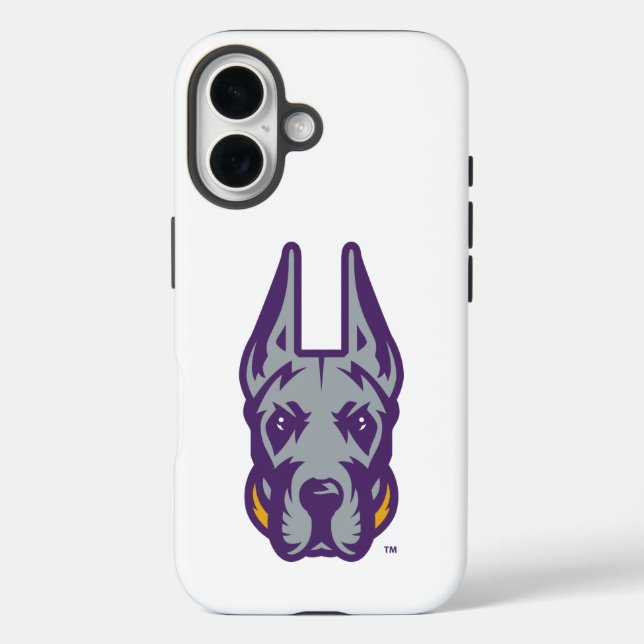Coques Case-Mate iPhone Université d'Albany Chef de la mascotte Great Dane (Verso)